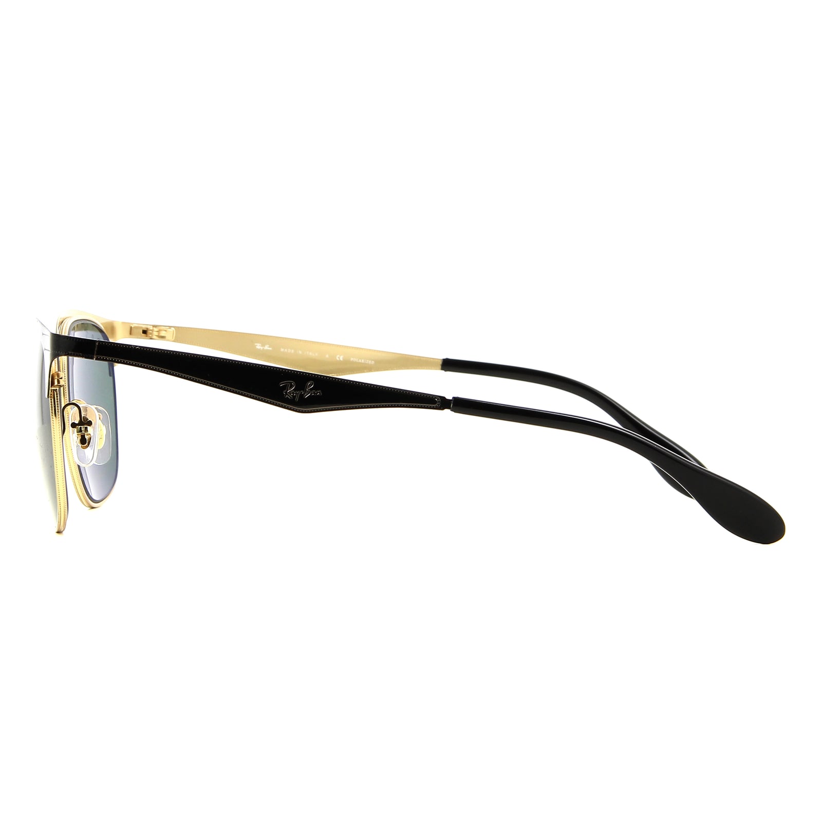 Lesklé černo zlaté sluneční brýle Ray-Ban