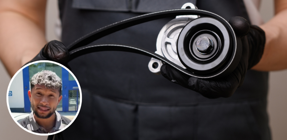 Edward Santos, mechanik: „Pokaždé, když se nastartuje motor, napne se pomocný řemen, a se systémem Start & Stop se to může stát až 60krát denně.“