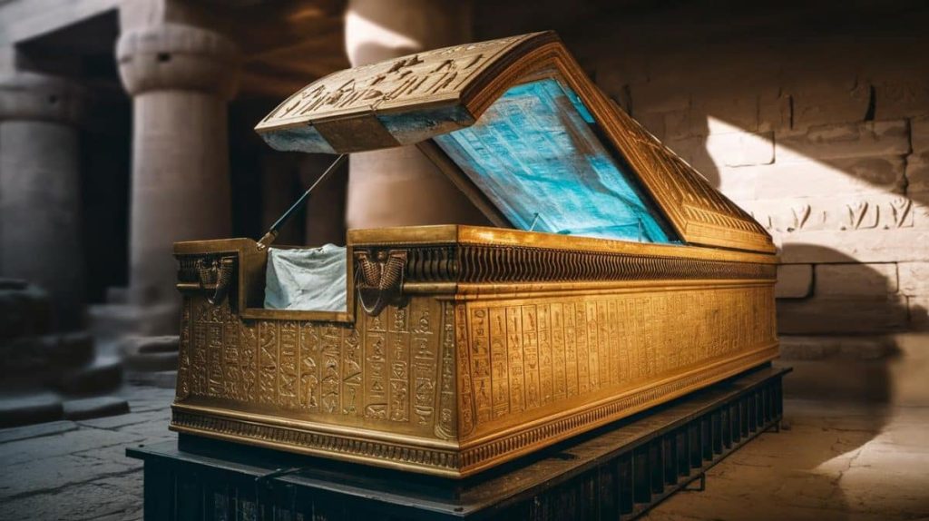Egypt: objev sarkofágu z čistého zlata „hieroglyfy zářily jako první den“