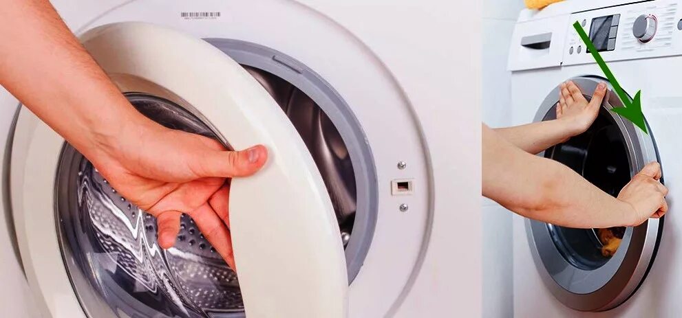 Není třeba tahat silou a volat technickou službu: jednoduchý trik, jak otevřít zablokované dvířka pračky pomocí jednoho předmětu, který má každý doma.