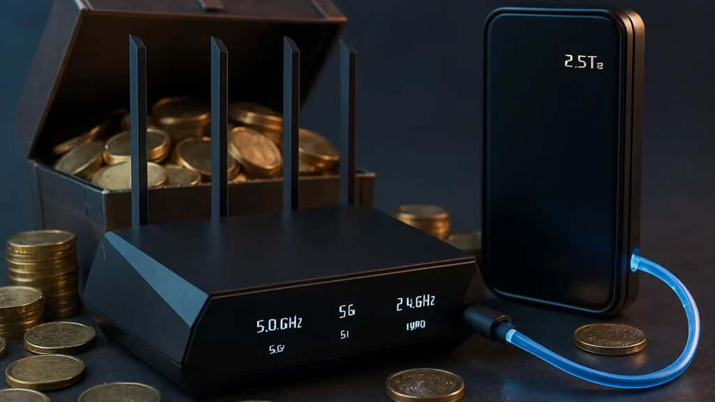 Pokud váš WiFi router má tento USB port, je to opravdový poklad: vše, co můžete udělat po připojení pevného disku